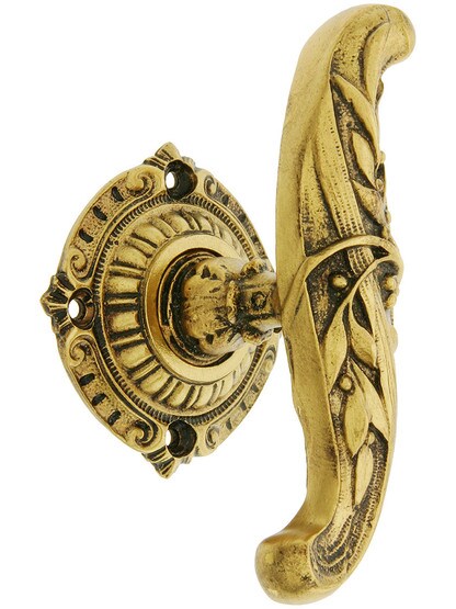 Chelsea Cabinet Pull with Queensway Back Plate - 3 inch x 3/4 inch in Satin 24k Gold.